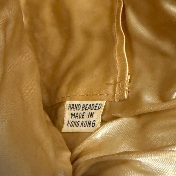 👑Vintage 1950s Gold Beaded Evening Bag NM Style - Picture 5 of 16